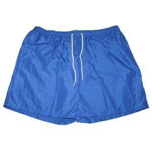 Men's Swim Trunks Shorts Quick Dry 7" Mesh Lining Blue Solid XXXL